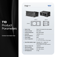 Sistema de Sonido Line Array Metálico Portátil y Almacenable de 10 Pulgadas, el Más Vendido, para Uso en Escenarios Interiores y Exteriores