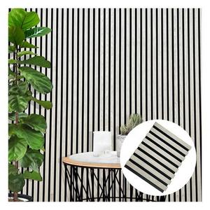 Panneau acoustique en bois MDF en polyester de conception européenne moderne avec absorption acoustique NRC 1.0 pour hôtels et conception de modèles 3D - Product Image 4