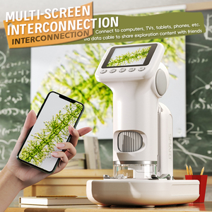 Trẻ Em Xách Tay Kính Hiển Vi Đồ Chơi Với Ánh Sáng Màn Hình Cầm Tay Trẻ Em Nghiên Cứu Khoa Học Công Cụ Giảng Dạy Cho Chụp Video Và Hình Ảnh - Product Image 2