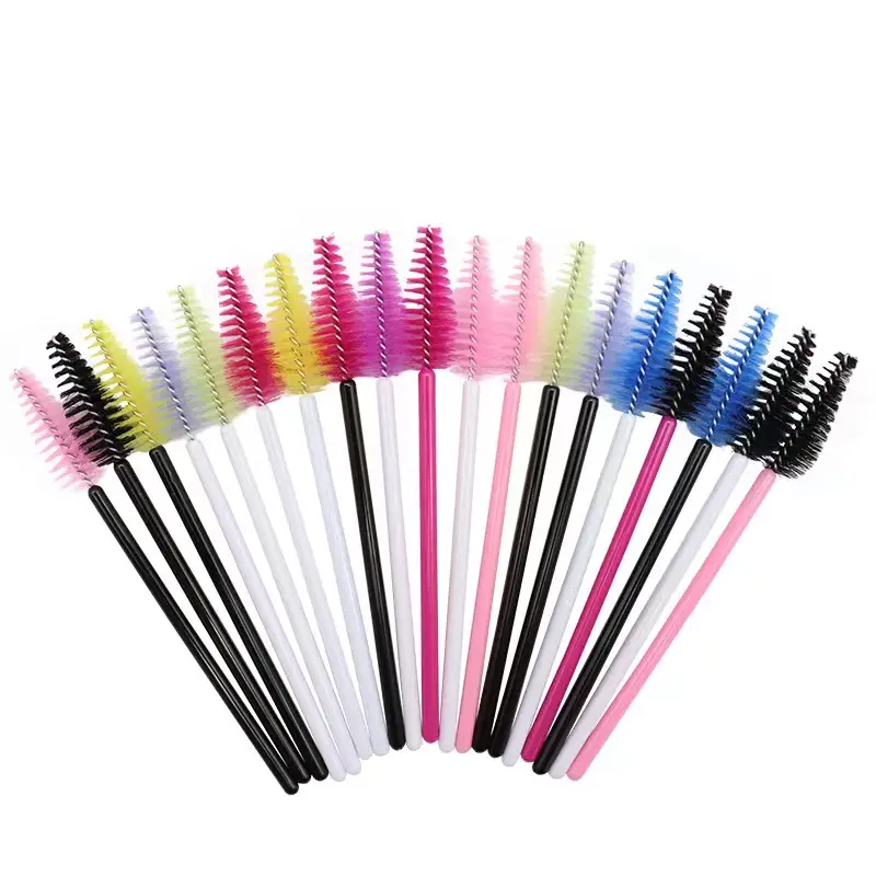 Wholesale 50pcs/Pack Disposable Makeup Tool Water Drop Shape Eyelash Extension Spoolie Brush Mascara Wands