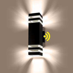 ไฟ LED ติดผนังกลางแจ้งระบบรักษาความปลอดภัยแบบทันสมัยพร้อมเซ็นเซอร์ตรวจจับการเคลื่อนไหวแบบ PIR และเซ็นเซอร์วัดแสงกันน้ำไฟติดผนังสวนกลางแจ้ง - Product Image 2