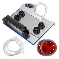 Outil portable pour carreaux de céramique en acier inoxydable 100 Type support de meuleuse d'angle pour la coupe de carreaux à 45 degrés