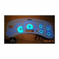 Rétroéclairage EL ultra-fin haute luminosité flexible pour tableau de bord automobile, jauge de voiture lumineuse, DC12V/24V/36V ROHS