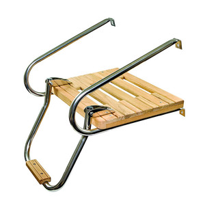Plataforma de Baño de Teca para Productos Marinos con Escalera, Plataforma de Baño de Teca de Acero Inoxidable 316 para Barcos con Motores Interiores/Exteriores - Product Image 3