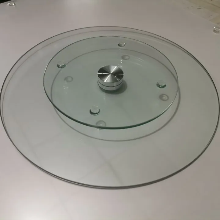 Tempered Glass Lazy Susan Turntable for Sweet Decorating