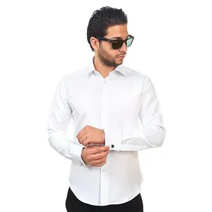 Benutzer definierte Mode Großhandel Hemd gießen Baumwolle Polyester Plus Size Französisch Manschette Langarm Shirts für Herren Hochzeit tragen