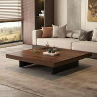 Table basse/table d'appoint moderne en bois massif carré, écologique, durable, convertible, meubles de salon, appartement