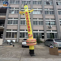 Hamburger gonflable attrayant pour la vente, Sky Tube Dancer pour restaurant