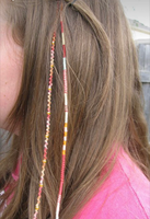 Fascette per Capelli Fatte a Mano su Misura, Fascette Temporanee Rimovibili per Extension, Fascette Macramè per Dreadlocks