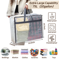 Page d'accueil Organisation Deals Hogar Decor Placard Ropa Organizer Under Bed Storage Containers 4-Pack with Wheels Sheet Clothes Boxes