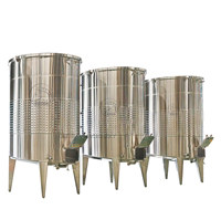 Cuve de fermentation de vin rouge en acier inoxydable de 2000 L à capacité variable avec enveloppe chauffante et couvercle flottant pour cave à vin