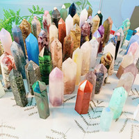 Cristaux en vrac pierres de guérison améthyste clair Rose Quartz cristal agate druzy baguette tours de cristal pour la vente en gros