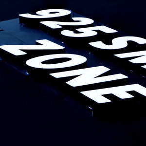 Ezd Nhà Máy Tùy Chỉnh Cửa Hàng Phía Trước Dấu Hiệu Thép Không Gỉ Khói Cửa Hàng Dẫn Đăng Ký Thuốc Lá Khói Cửa Hàng Dẫn Thư Kênh - Product Image 3