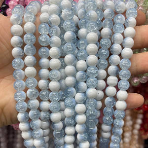 خرز زجاجي سائب بلون واحد من JD GEMS للبيع بالجملة، مقاس <span class=keywords><strong>8</strong></span> مم، خرز دائري متعدد الألوان مثالي لصناعة المجوهرات بنفسك مثل الأساور والقلادات - Product Image 5