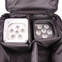 Bolsa de Transporte 4 en 1 para Luces LED RGBW de Aluminio y Plástico, Iluminación de Escenario, 6 Piezas de 18W, WiFi Inalámbrico, IP33, DMX512