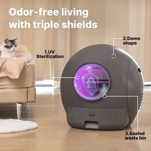 Caja de Arena Autolimpiable para Gatos al por Mayor, 7l de Gran Capacidad, Inodoro Automático para Gatos, Control por Aplicación Wifi, Caja de Arena Inteligente con Autolimpieza - Product Image 4