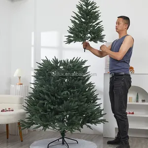 175cm Arbre de Noël artificiel de luxe pour l'extérieur Grand arbre de Noël PE décoratif automatique