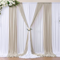 Offre Spéciale taille personnalisée rideaux de mariage rideau de toile de fond pour la décoration de scène de fête d'événement et d'événements de mariage