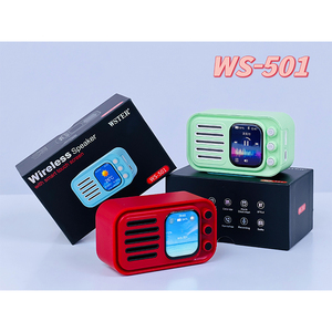 Loa di động Đồng hồ TFT hiển thị kỹ thuật số đài phát thanh thời tiết hiển thị đồng hồ báo thức giọng nói Memo cuộc gọi TWS kết nối EQ chuyển đổi - Product Image 2