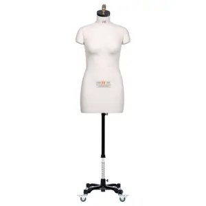 Half body female mannequin USA size 10 straight ASTM dress form for draping sewing tailor designer