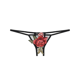 Sujetador de ropa interior Sexy traviesa para <span class=keywords><strong>chicas</strong></span> jóvenes, sujetador de señora Sexy, bragas, lencería bordada - Product Image 5