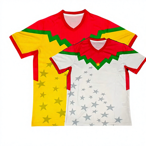 เสื้อฟุตบอลทีมชาติบูร์กินาฟาโซ 2526 - เสื้อฟุตบอลแห้งเร็ว - เบอร์ทรานด์ ตราโอเร, เอ็ดมอนด์ ทาโบซา, กุสตาโว ซานการ์ - Product Image 1