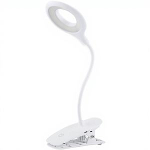 Lámpara de Escritorio LED con Control Táctil, Diseño de Cuello de Cisne, Luz Nocturna Recargable, Batería Eléctrica, Construcción de Plástico, 3 Intensidades - Product Image 1