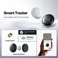 Mini Localizador Inteligente para el Hogar, Compatible con Android, Etiqueta Antipérdida de Plástico para Llaves, Equipaje, Mascotas, Resistente al Agua IP67