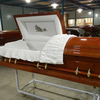 Cercueil funéraire de style américain Pologne poignées de cercueil en bois