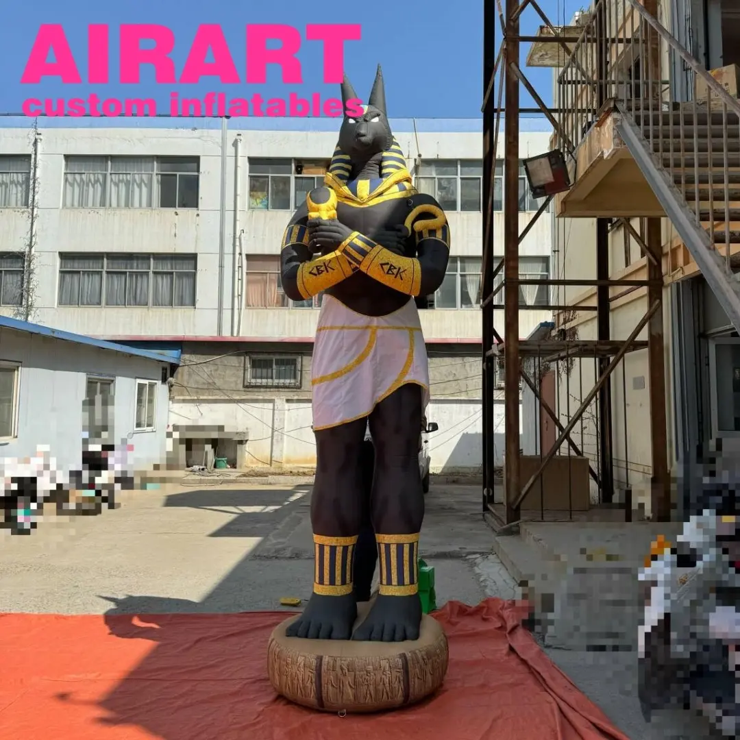 풍선 조각 피규어 사용자 정의 이집트 만화 동상 풍선 모델을 날려