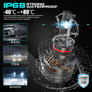 หลอดไฟหน้า LED 9012 แบบเสียบใช้งานได้ทันที ติดตั้งง่าย ให้ลำแสงที่เสถียร ใช้แทนหลอดฮาโลเจน สำหรับไฟหน้ารถ Lexus GS 350 - Product Image 1
