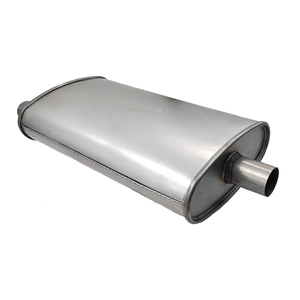 Silenciador de Escape Ovalado Universal de Alto Rendimiento para Automóviles, de Acero Aluminizado, de 2.5, 3 y 3.5 Pulgadas - Product Image 4