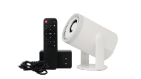 Projecteur intelligent portable JUNUO TURN1 H727 avec double Wi-Fi, mise au point manuelle, courte focale, Android 14, 720P, prise en charge 4K, pour usage professionnel/éducatif