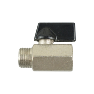 Mini Conector Neumático Rápido de Bola Interno y Externo Tipo Interruptor 1/2, 3/8, 1/4, 1/8 con Mango Corto de Encendido/Apagado, Fabricado en China - Product Image 1