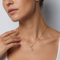Collier pendentif fleur en filigrane plaqué or en argent sterling 925 vintage, bijoux floraux faits à la main pour femmes