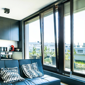 شهادة NFRC إمالة وتحويل نوافذ وأبواب الألومنيوم خفف من الزجاج العازل الحراري استراحة - Product Image 3