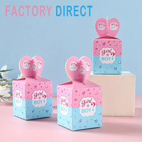 Boîte de bonbons jetable de cœur avec fête personnalisée de révélation de sexe de mariage de football pour les supermarchés