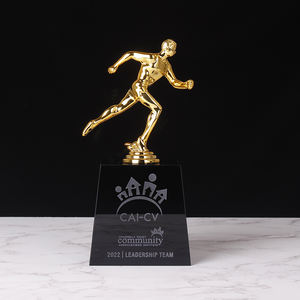 Professional Racing Metal Awards Vélo de course personnalisé Pingpang Crystal Winner Champion Gymnastics Trophy Awards - Product Image 2