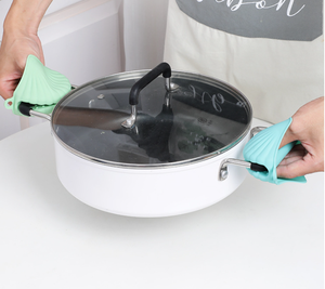 YDS support de <span class=keywords><strong>poignée</strong></span> de poêle à chaud personnalisé, support de casserole résistant à la chaleur, coque en Silicone, manchons de <span class=keywords><strong>poignée</strong></span> antidérapants - Product Image 2