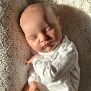 Lifereborn Sleeping Hand-Draw Hair Reborn Baby Dolls Newborn Bebs Vinyl Bebes Rebon De Silicona