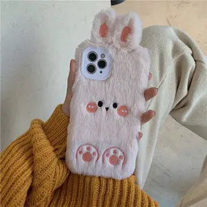 Multi Colors Real Rabbit Fur Telefon hülle Hot Sell Luury Cover für iPhone 5c 5 5s 4 4s 6 6s 7 7 7 Plus 8 Pear Fur Case