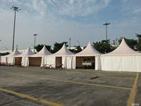 Carpa de Lona Blanca para Exteriores, Tipo Pagoda, para Bodas y Fiestas, con Estructura de Aleación de Aluminio, 3x3m, 4x4m, 5x5m, 6x6m, 8x8m, 10x10m, 12x12m