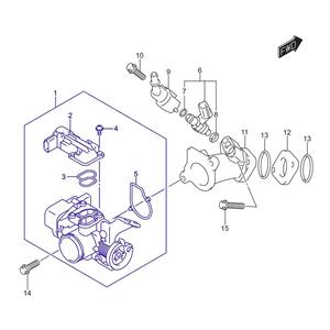 Vanne d'accélérateur 150CC corps d'accélérateur de moto Assy pour GSX150 Gixxer150 2015-2019 Satria F150 Belang R150 13400-34JB0-000 - Product Image 3