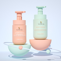 Personnalisable mignon rond désinfectant pour les mains nettoyant mousse pompe bouteille 200ml 300ml 500ml tailles pour nettoyant pour le visage shampooing emballage
