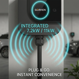 Chargeur mural pour véhicules électriques 7,4 kW 11 kW 22 kW, borne de recharge intelligente avec indicateur lumineux LED - Product Image 6