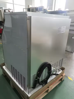 Machine à glaçons commerciale 160 kg par jour, acier inoxydable 304, nettoyage automatique, pour hôtel, restaurant et café