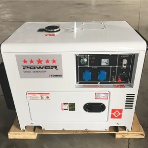 100% copper wire factory price portable silent diesel generator 6kw