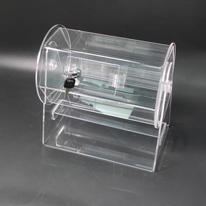 Clear Spinning Lucky Lottery Draw Display Box Tambour de billets de tombola en acrylique - Product Image 4