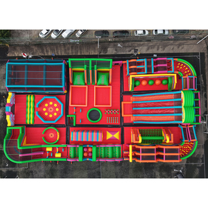 Outdoor Cartoon Playground Inflatable Bouncer Castle Theme Amusement Park Large <b>Trampoline</b> Park Inflatable <b>Trampoline</b> Park Outdo - Product Image 3