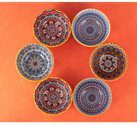 Style bohème bols et assiettes céramique exquise maroc assiette dîner boîtes d'emballage pour ensemble de vaisselle